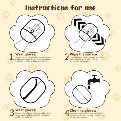 Duven Grooming Glove used during a bath